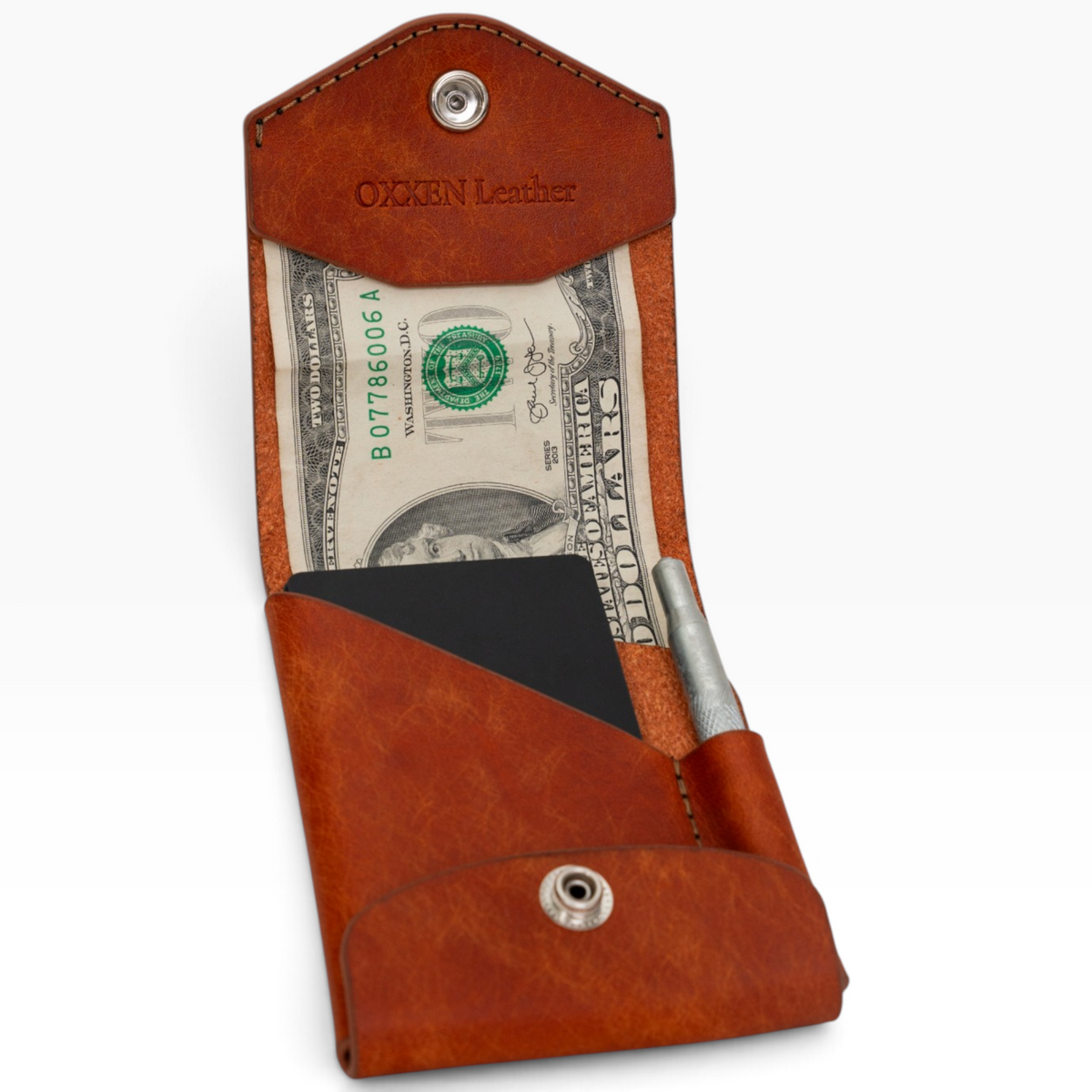 OXXEN No.97 Compact Wallet - Olmo