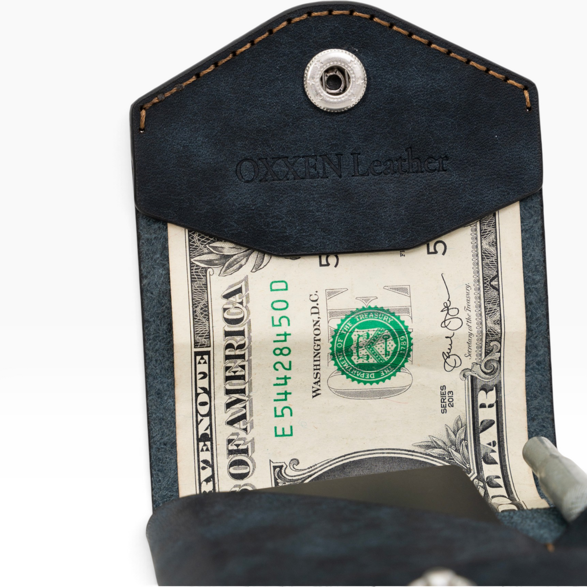 OXXEN No.97 Compact Wallet - Navy