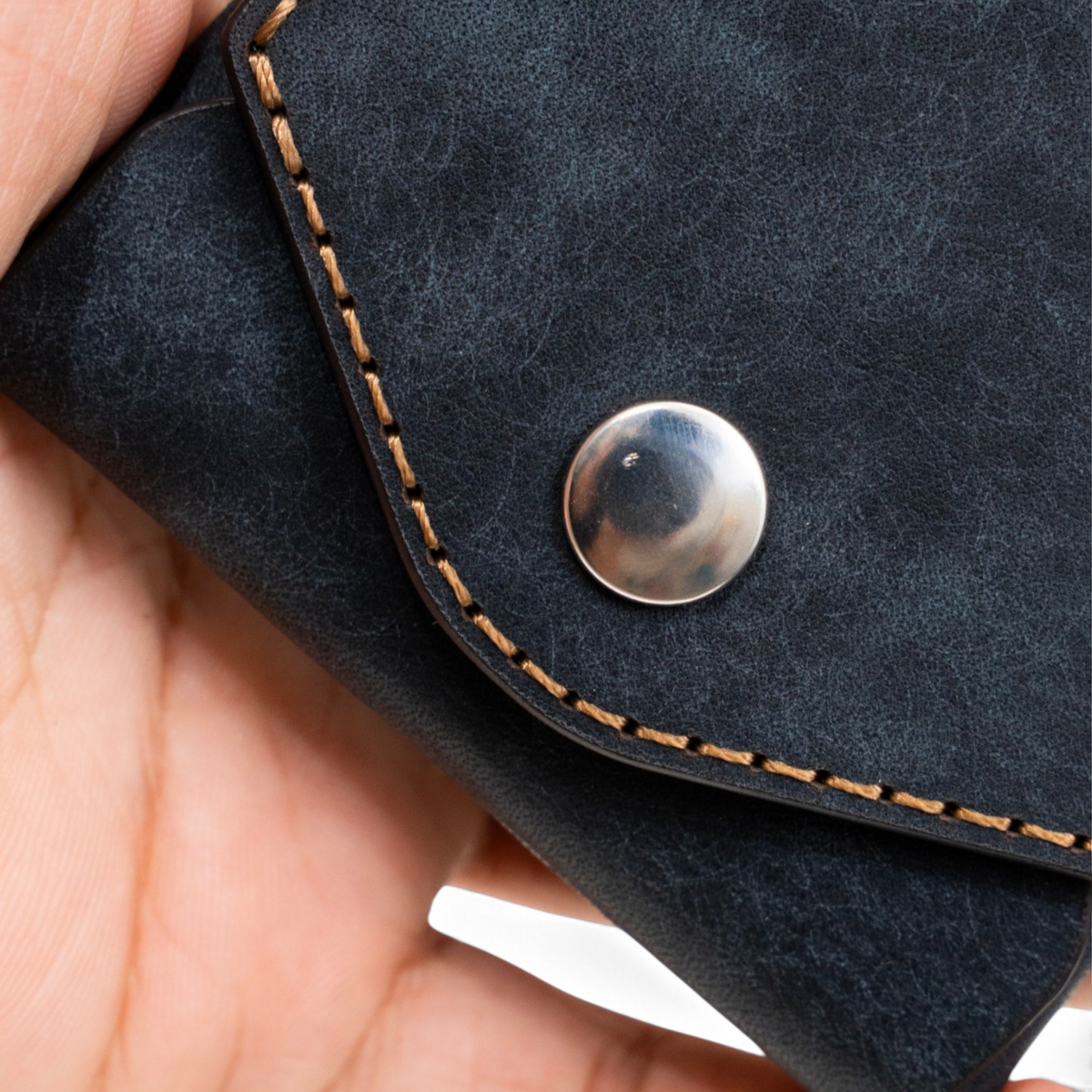 OXXEN No.97 Compact Wallet - Navy