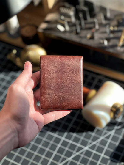 Handmade leather wallet in classic style No.97