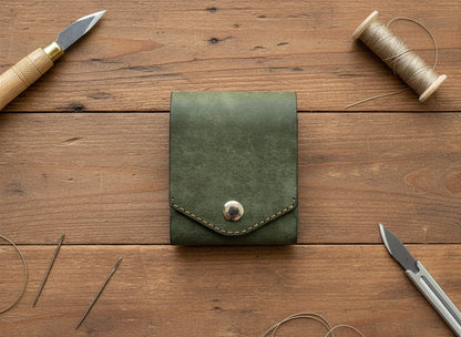 Handmade leather wallet in classic style No.97
