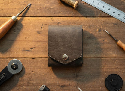 Handmade leather wallet in classic style No.97
