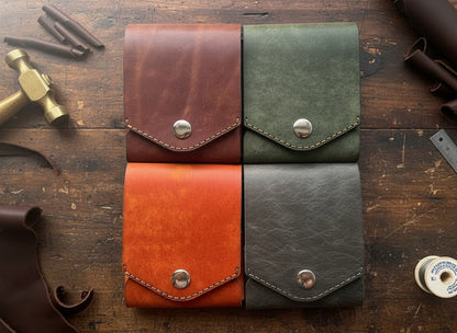 Handmade leather wallet in classic style No.97