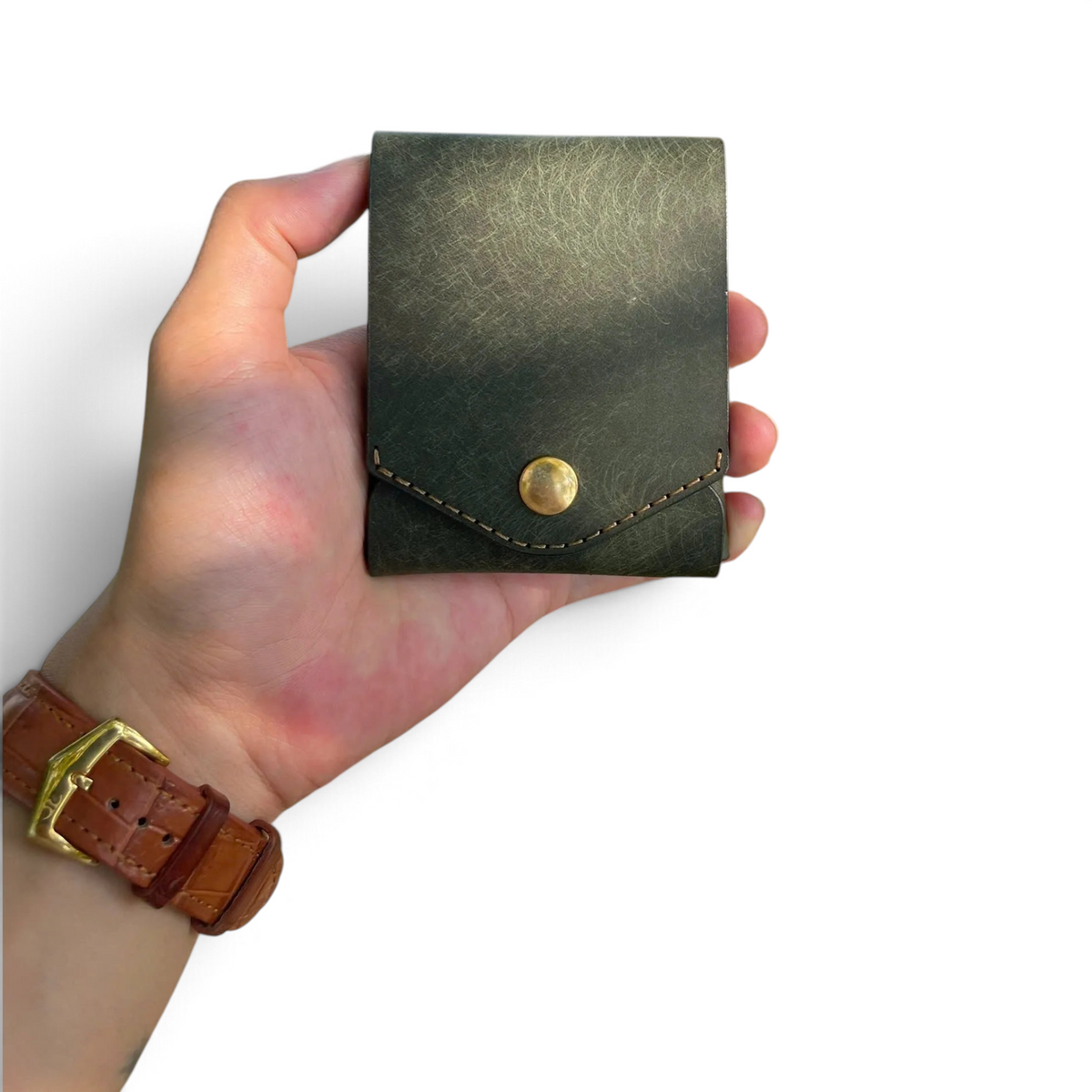 OXXEN No.97 Compact Wallet - Olive