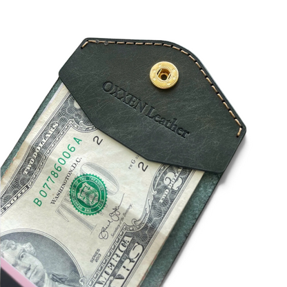 OXXEN No.97 Compact Wallet - Olive